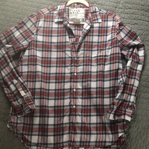 Frank and Eileen, Eileen Style cotton plaid shirt, L
